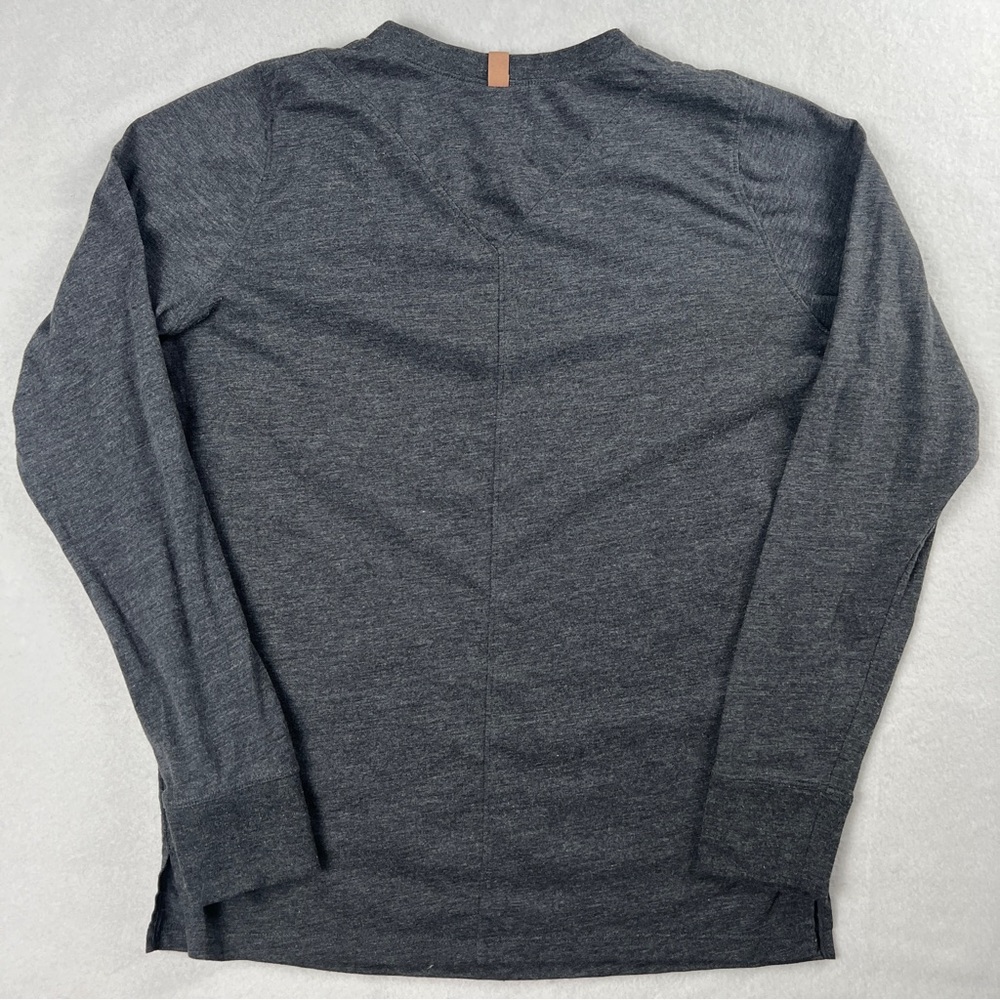 Lunya Women’s Restore Long Sleeve Crew Neck Sleep Shirt Gray Sz Small - Picture 2 of 7